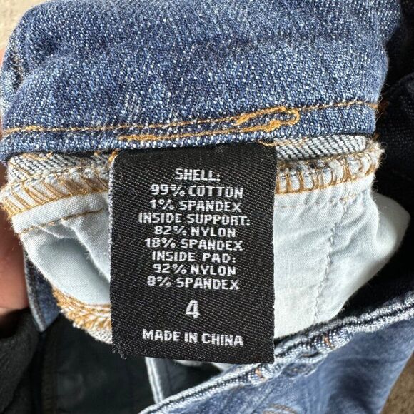 Victoria's Secret London Jeans Low Rise Bootcut HEMMED Vintage Y2K Size 4 Petite - Picture 9 of 12